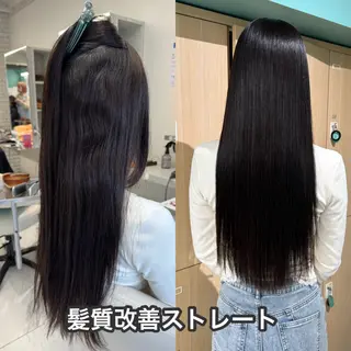 ロング 髪質改善/縮毛矯正 心斎橋/池本有宏のヘアスタイル