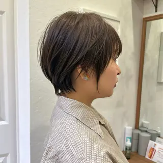 ショート 縮毛矯正/レイヤー taiga🧡のヘアスタイル