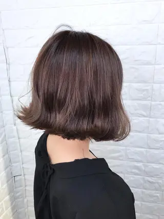 ミディアム カラー 髪質改善縮毛矯正 美容師✂️山崎竜二のヘアスタイル