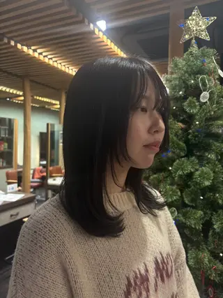 カラー 透明感カラー/川越 心羽のヘアスタイル