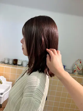 カラー sakura🌸 レイヤー/韓国ヘアのヘアスタイル
