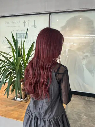 ロング 水戸/ブリーチカラー 中山りくのヘアスタイル