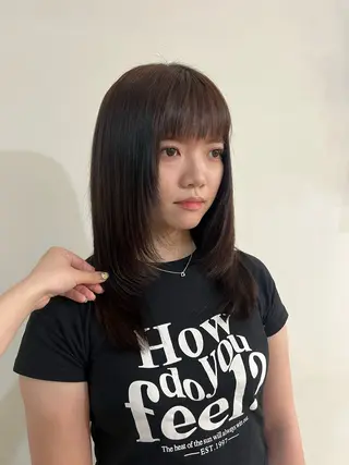 セミロング ayaka/暖色/ レイヤーカット🩰のヘアスタイル