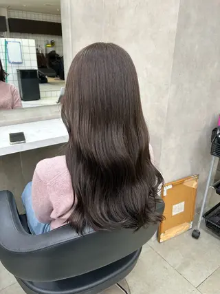 ロング カラー パーマ ヘアアレンジ メンズ キッズ 🦋縮毛/韓国レイヤ ー/透明感カラー🦋のヘアスタイル
