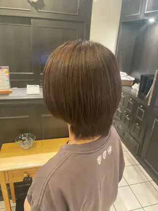 ミディアム カラー 土橋 香のヘアスタイル