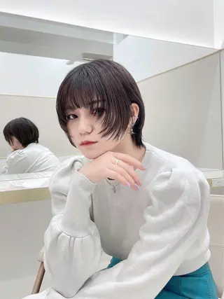 ショート カラー ショート/似合わせ/ 透明感カラー古市唯人のヘアスタイル
