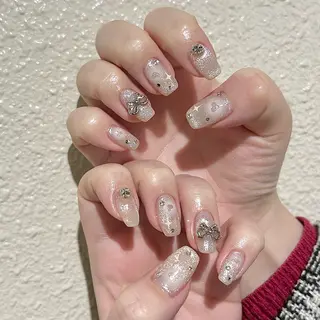 ネイル パラあり！フィルイン 美フォルムのネイルデザイン
