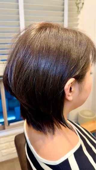 ミディアム カラー BANDE 水崎 悟のヘアスタイル