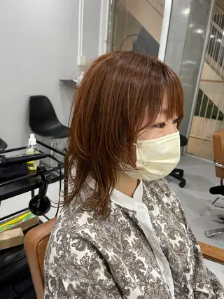 ミディアム バレイヤージュ特化/ アキラのヘアスタイル