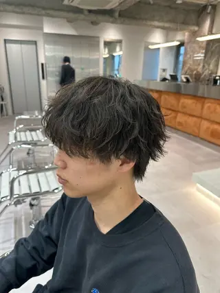 パーマ メンズ ブリーチ/パーマ特化 片平和寿のヘアスタイル