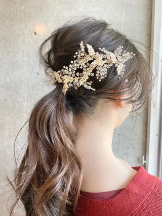 ヘアアレンジ 白髪に寄り添う美容師 オギノミワコですのヘアスタイル