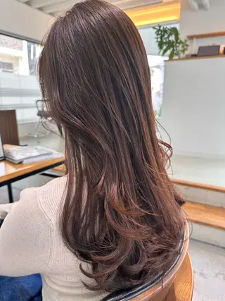 ロング カラー ヘアアレンジ マンツーマンサロン 髪質改善⭐︎代官山のヘアスタイル