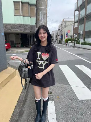 ロング カラー H I ＮＡのヘアスタイル