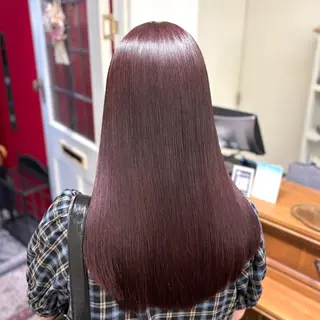 ロング カラー 🎀ときの/髪質改善 透けッ暖色カラー🪞のヘアスタイル