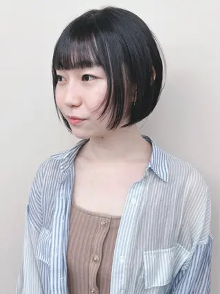 ショート ボブ/ゆるふわ ボブパーマ/とういのヘアスタイル