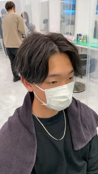 ミディアム カラー パーマ ヘアアレンジ メンズ キッズ メンズ特化美容師 aiの眉毛・アイブロウイメージ