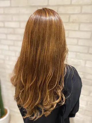 ロング カラー パーマ 田中 アキオのヘアスタイル