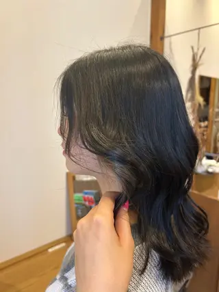 セミロング カラー ‎🤍江坂 ハヤシアヤナ‎🤍のヘアスタイル