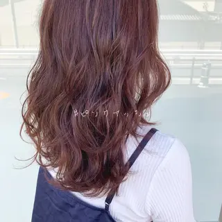 セミロング レイヤー/艶髪カラー 森本くるみのヘアスタイル