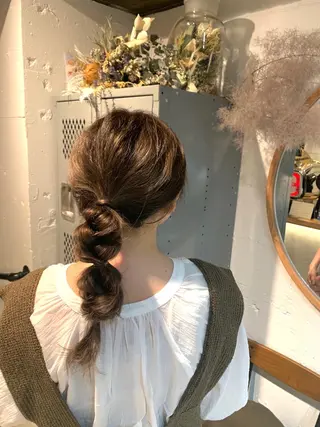 ロング カラー ヘアアレンジ nishi fuyumiのその他イメージ