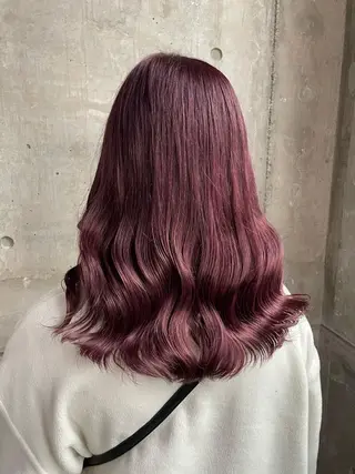 ロング カラー ヘアアレンジ 縮毛矯正/髪質改善/ ブリーチ毛/木元渓太のヘアスタイル