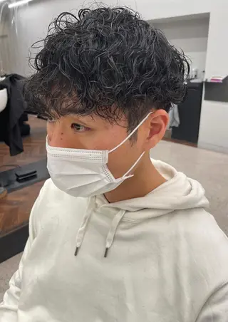 パーマ メンズ 京都河原町 メンズパーマ助川龍哉のヘアスタイル