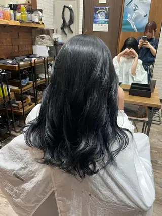 ロング カラー 古川 千夏のヘアスタイル