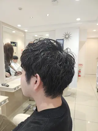 ショート パーマ 社内カット講師・店長 菅原賢一のヘアスタイル
