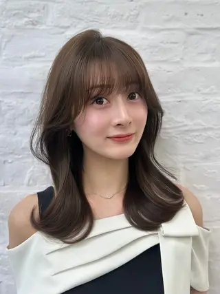 ミディアム なつき🎀韓国ヘア /透明感カラーのヘアスタイル