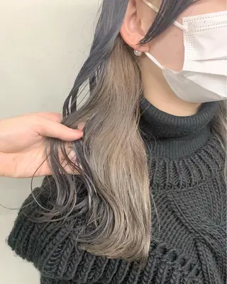 ロング カラー 赤みゼロ/透明感 カラー🌿KANTAのヘアスタイル