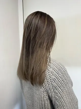 ミディアム カラー ブリーチカラー🫧 森　凪沙のヘアスタイル