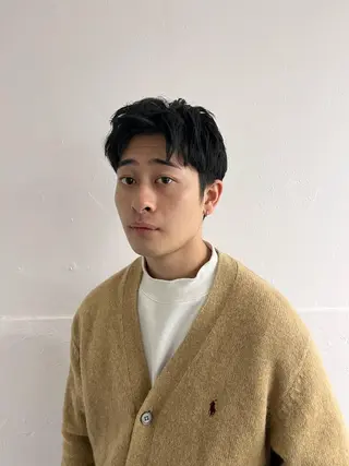 ショート メンズ メンズ専門ブリー チカラー⚡️リュウジのヘアスタイル