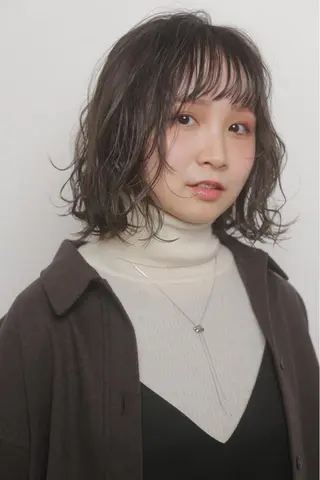 ミディアム カラー パーマ ショート・ボブ専門 Hiroのヘアスタイル