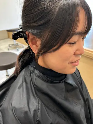セミロング 久木原 ゆりのヘアスタイル
