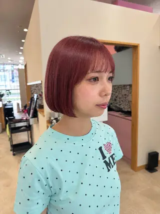ミディアム 盛れる透明感カラー ♡ayana♡のヘアスタイル