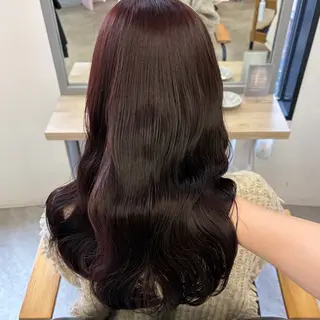 ロング カラー otoha✳︎ くすみ艶カラーのヘアスタイル