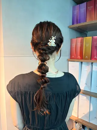 ロング ヘアアレンジ ブリーチ✨/似合わせ カラー🎀/Yuzuのヘアスタイル