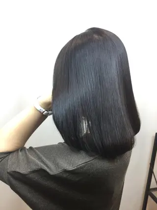 ミディアム カラー Annon プライベートサロンのヘアスタイル