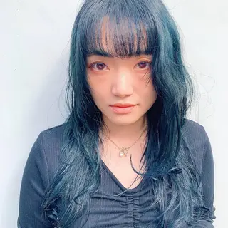 ミディアム カラー 中川 竜誠のヘアスタイル