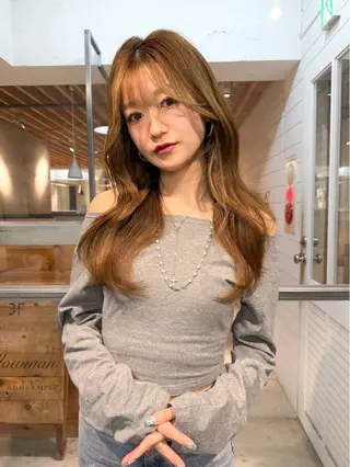 ロング カラー mellowman 【メロウマン】のヘアスタイル