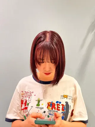 ショート カラー 吉水 果穂のヘアスタイル