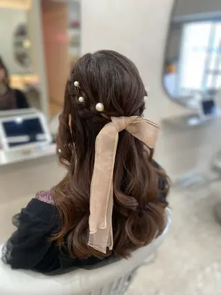 ヘアアレンジ 新宿/韓国ヘア 中明度カラー/かやのヘアスタイル