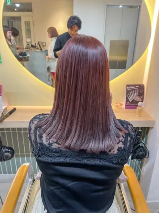 セミロング カラー 樋口 将輝のヘアスタイル