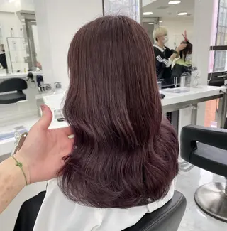 カラー girlな暖色ヘア 🪽🫧ハルナ🎀のヘアスタイル