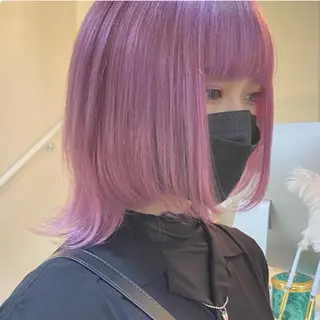 カラー HIDE 矯正のヘアスタイル