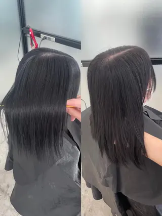セミロング カラー 髪質改善ヘアエステ Soruhaのヘアスタイル