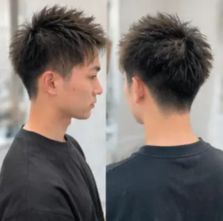ショート メンズ パーマ Men's Lienのヘアスタイル