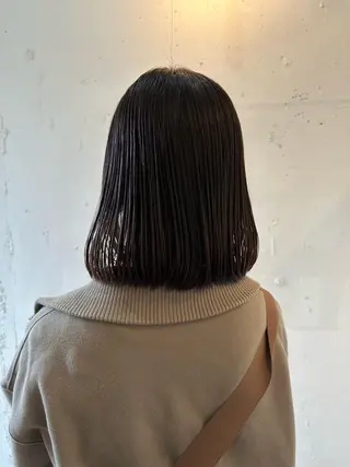 ミディアム 田口 樹理のヘアスタイル