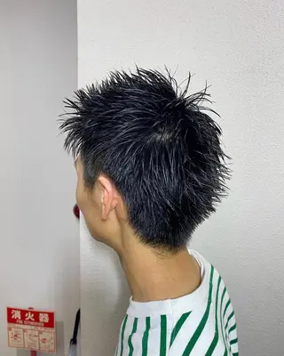 ショート メンズ メンズ特化 岸本 阪急六甲サロンドロイのヘアスタイル