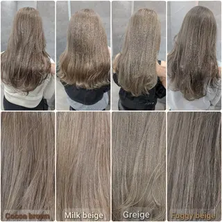 セミロング カラー ミルクティー特化 🌈島内　琢真🌈のヘアスタイル